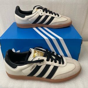 NIB adidas Samba OG Cream White Sand Strata Women’s sz9 ID0478